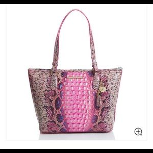Brahmin Pink cobra Medium Asher